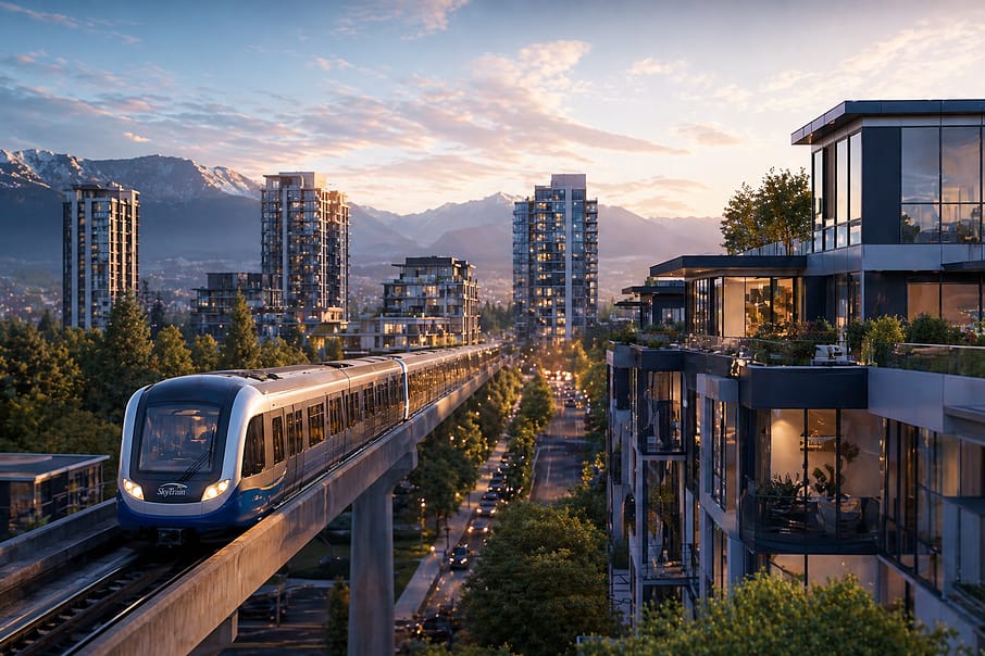 Surrey Langley SkyTrain Corridor Map