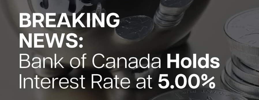 Bank of Canada announcement today